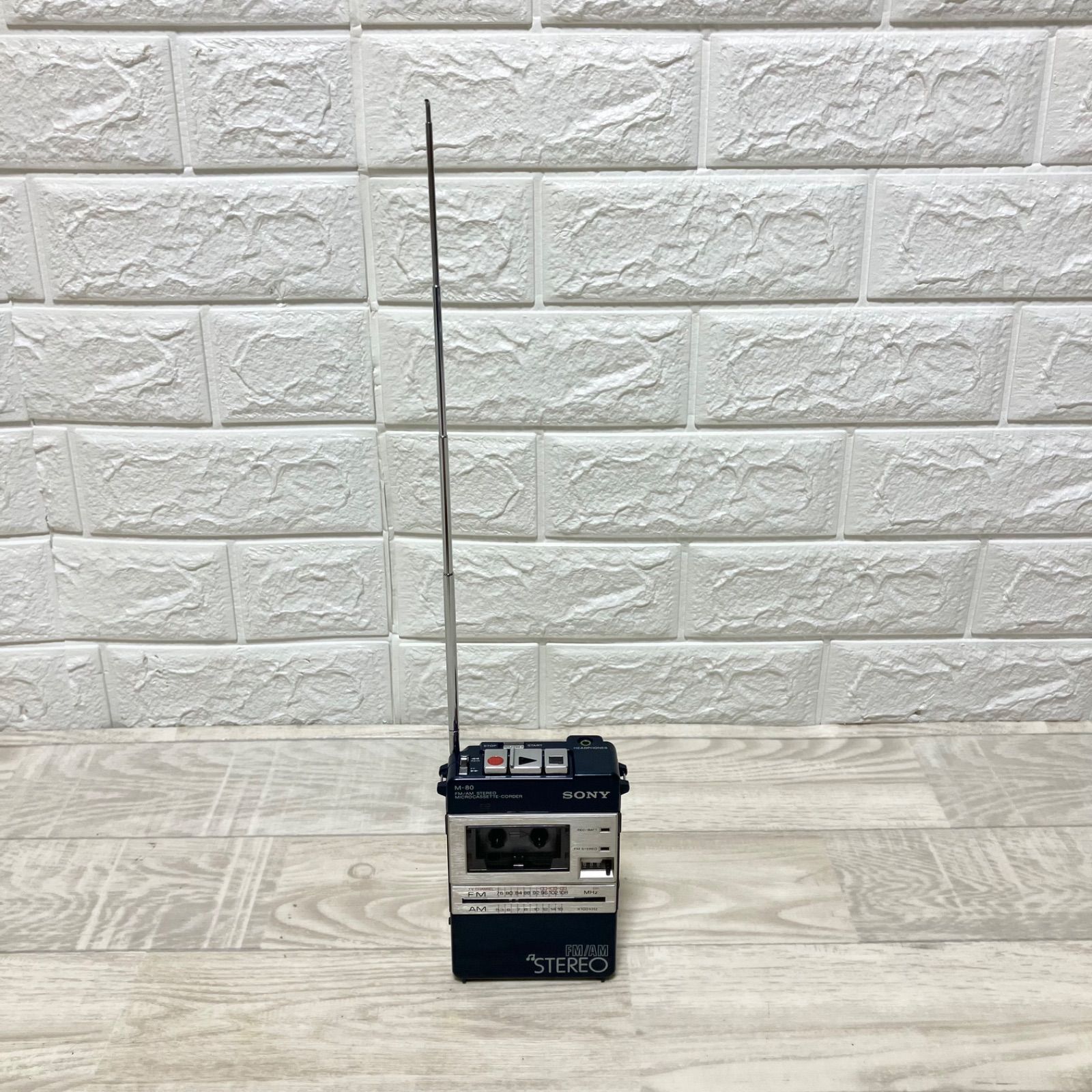 希少 レア 昭和レトロ SONY M-80 FM/AMステレオ マイクロカセット