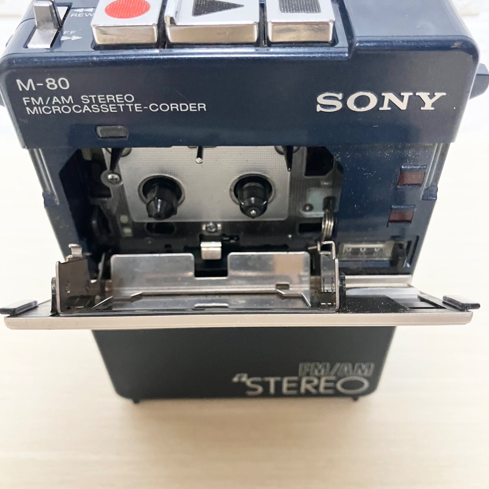 希少 レア 昭和レトロ SONY M-80 FM/AMステレオ マイクロカセット