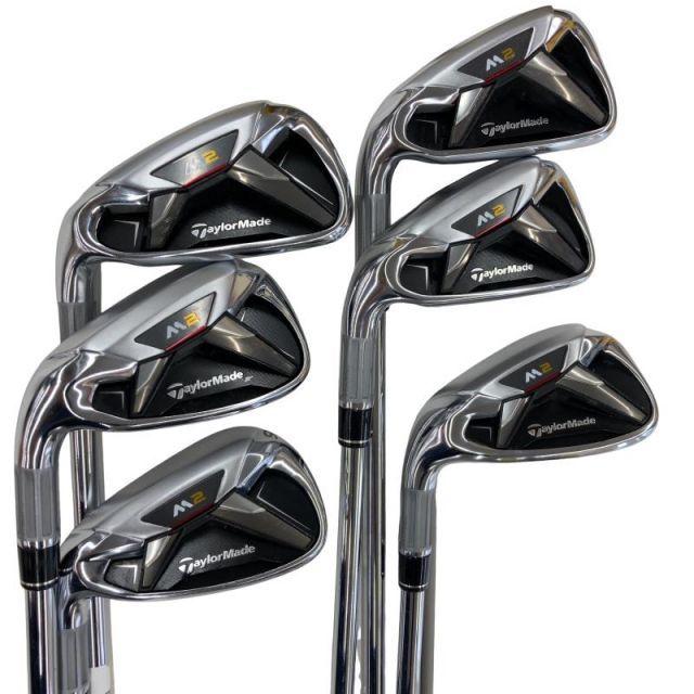 【中古】 テーラーメイド M2 6S レフティ アイアンセット IR RE-AX 90 STEEL JAPAN・SPEC(アイアン) (フレックスS) メンズ 男性用 左利き レフティ 左用 Dランク ゴルフクラブ