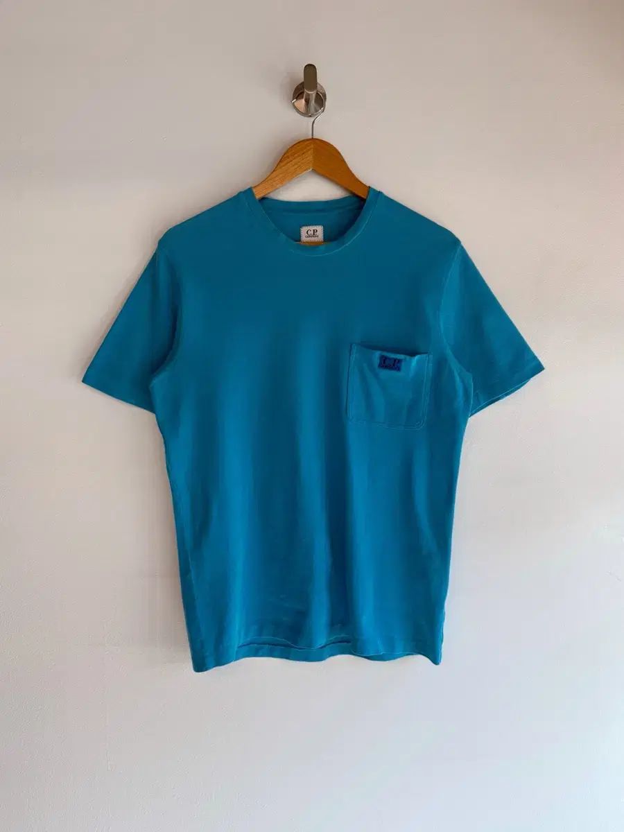 C.P. COMPANY シーピーカンパニー スカイブルー コットン パーカ ハーフTシャツ 半袖
