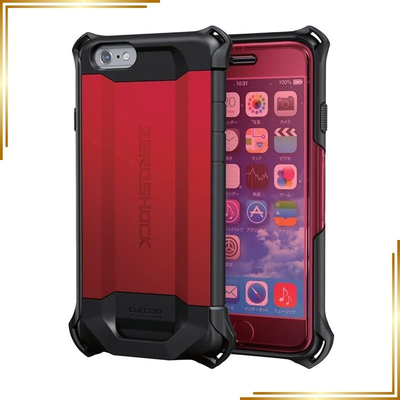 新品】iPhone 6s/6 ZEROSHOCKケース レッド - メルカリ