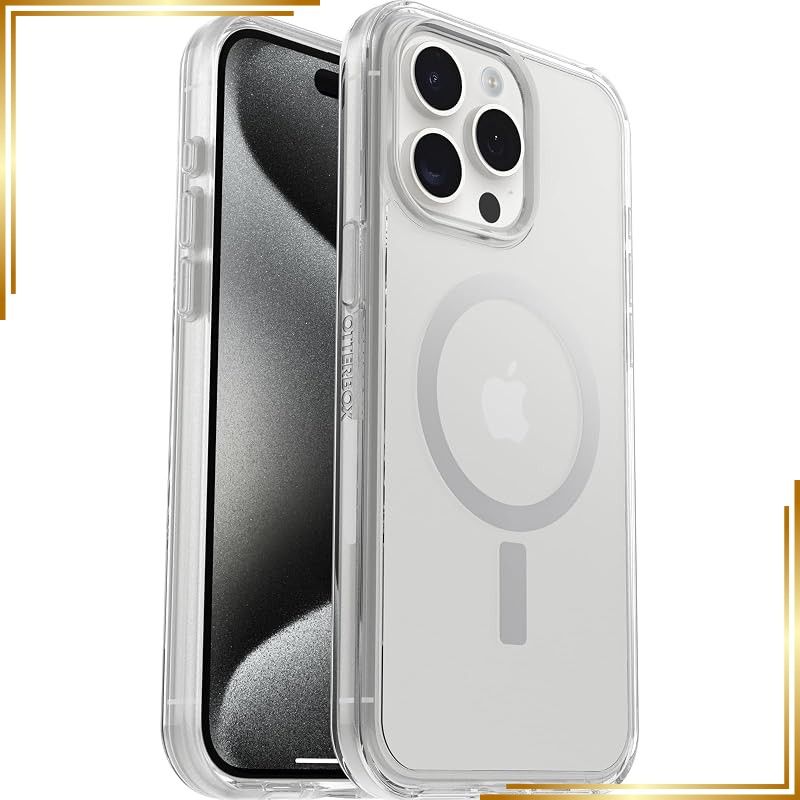 【新品】 【OtterBox】全米No1ブランド 軍事規格の3倍の強度 iPhone 15 Pro Max用 耐衝撃 衝撃吸収 米軍MIL規格 Magsafe対応ケース Symmetry 抗菌 Clear 【国内正規品】 〔オッターボックス〕