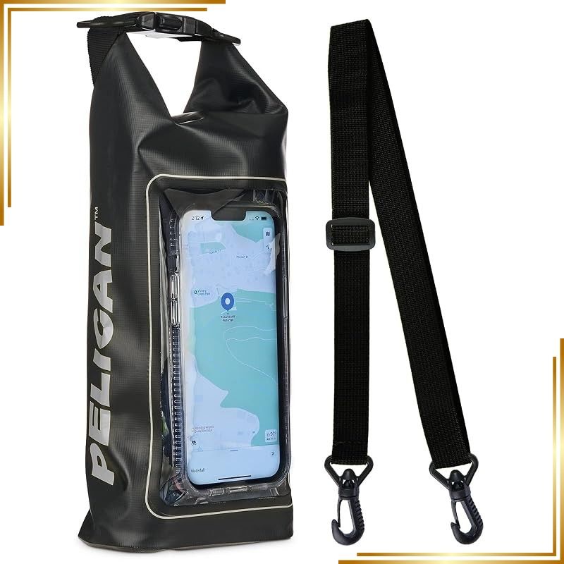 【新品】 【Pelican】 スマートフォン スマホ iPhone 対応 IP68 防水ドライバッグ 防水ケース 防水バッグ ペリカン スマホポケット タッチパネル対応〔取り外し可能なショルダーストラップ〕 Marine Water-Resistant Pho