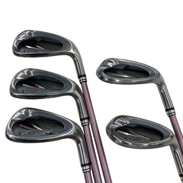 【中古】 ダンロップ XXIO(2014) 5S(ボルドー) レディース アイアンセット IR XXIO MP800L(アイアン)ボルドー (フレックスA) レディース 女性用 右利き 右用 Cランク ゴルフクラブ