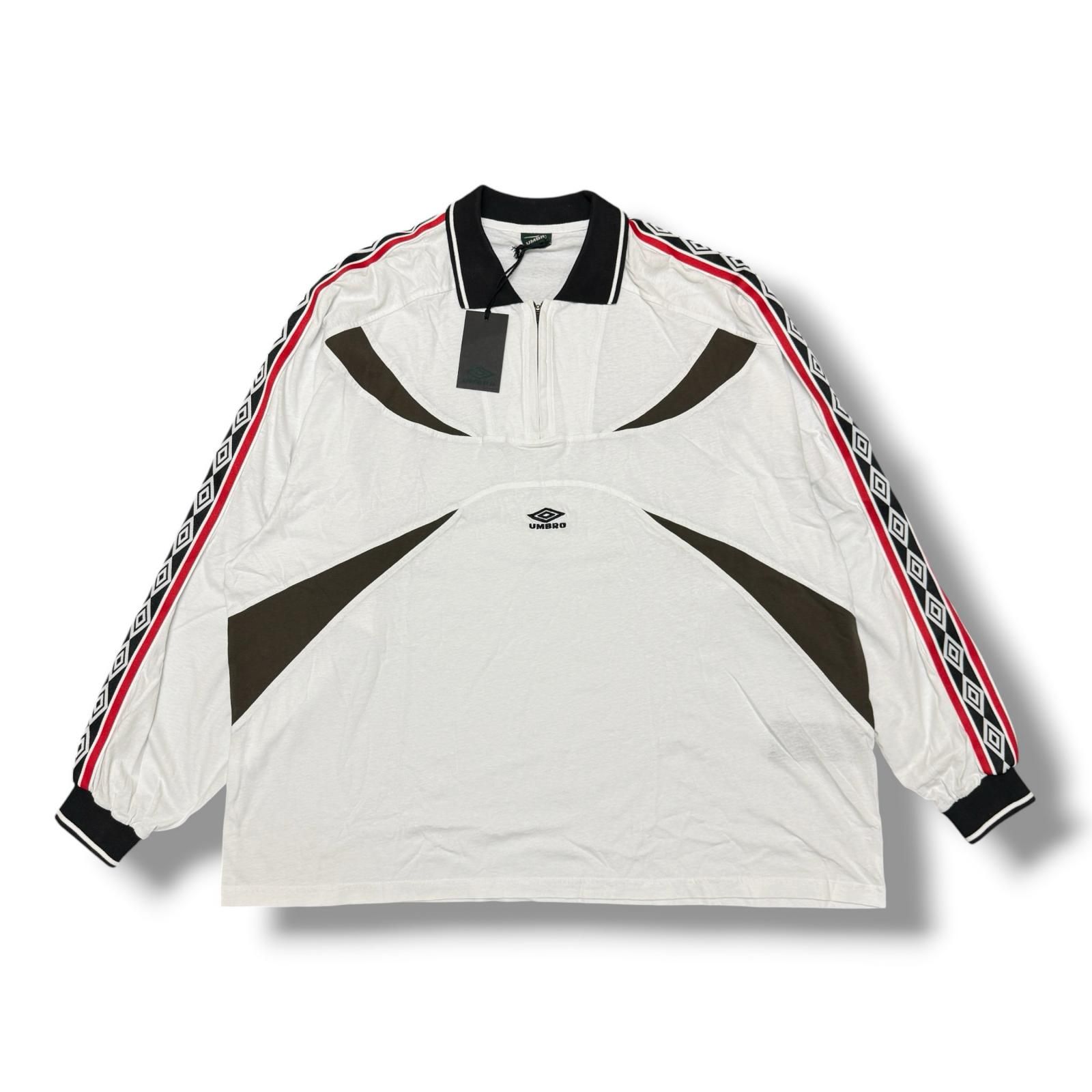 未使用 UMBRO TAPED POLO Washed Garment テープドポロシャツ 長袖
