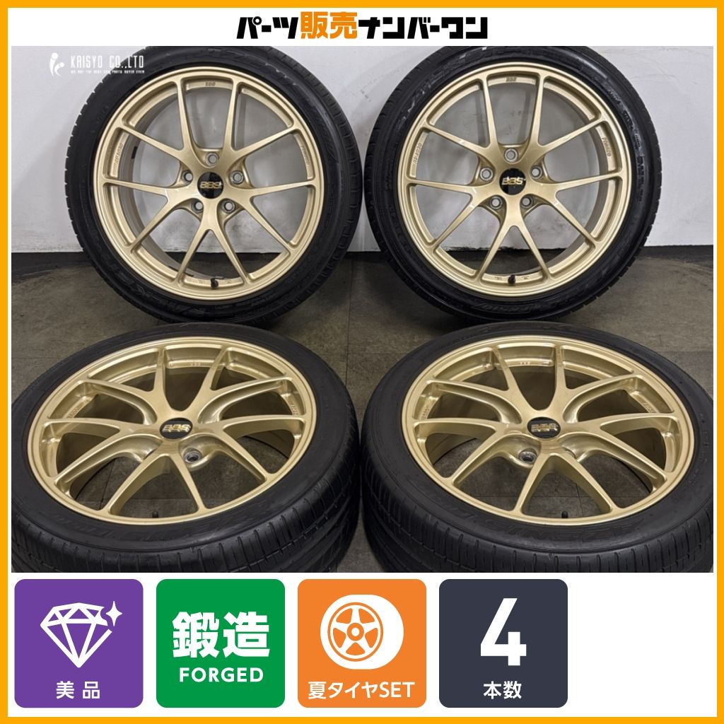 【美品 鍛造品】BBS RI-A 18in 8J +48 PCD112 ファルケン アゼニス FK510 235/40R18 AMG Aクラス CLA BMW 1シリーズ カスタム用 RI-A030