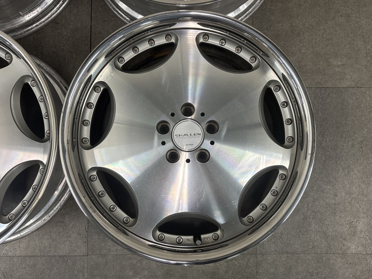 ディッシュ系】AME シャレン AX 20in 8.5J 9J +38 PCD114.3 4本 