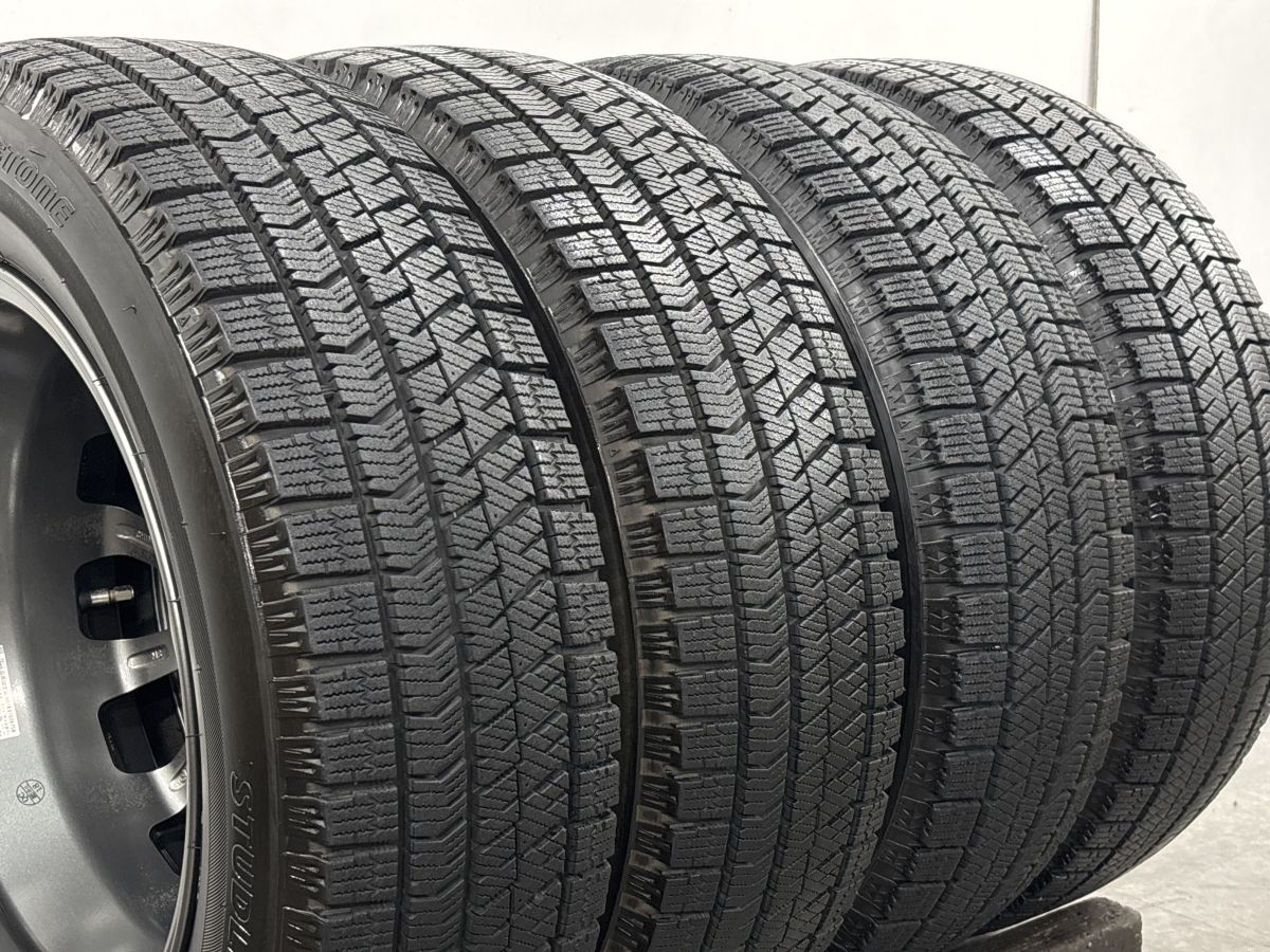 バリ溝 美品】バルミナ 15in 5.5J +50 PCD100 ブリヂストン ブリザック