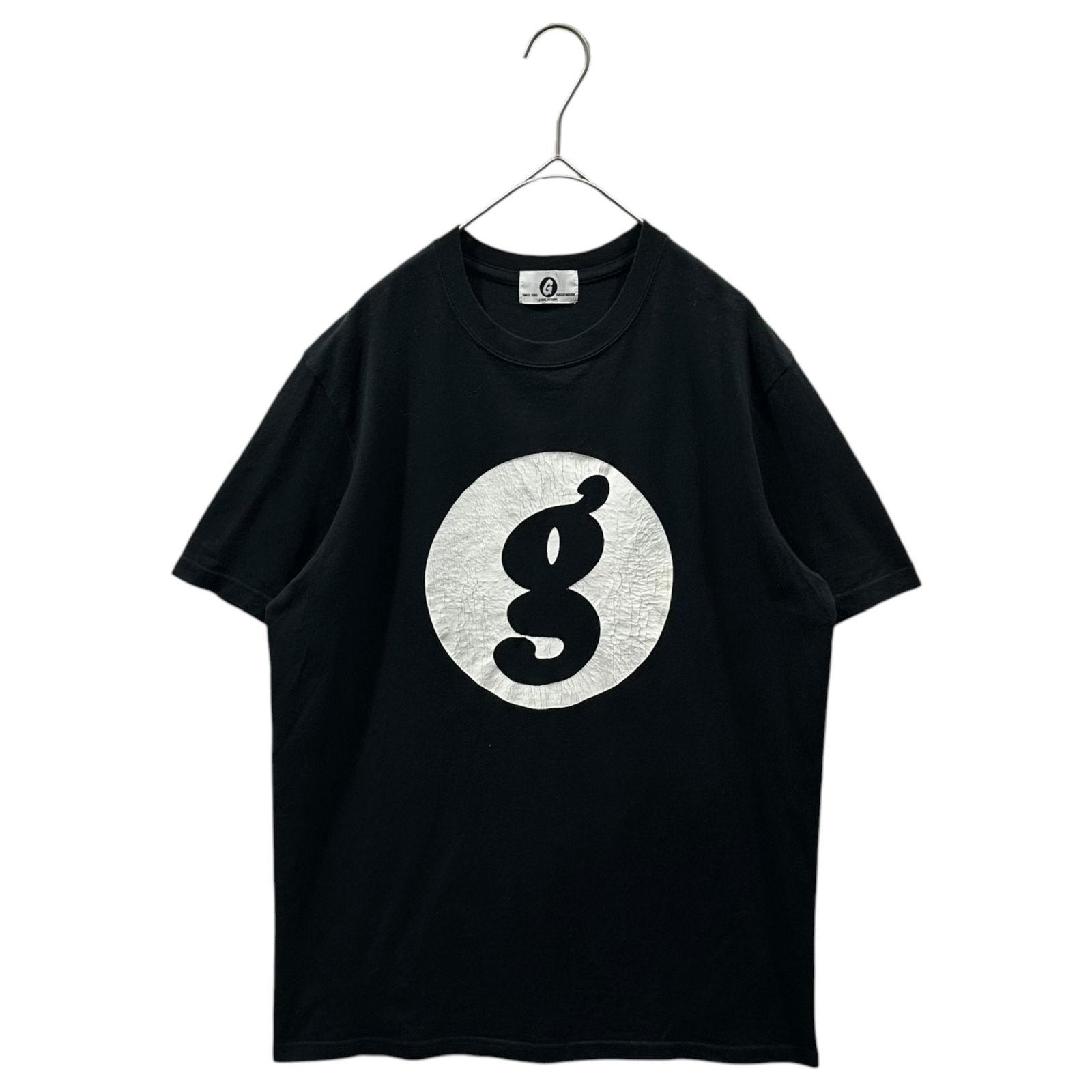 GOODENOUGH(グッドイナフ) 2013’s END RACISM Vintage-style s/s T-shirt ヴィンテージ加工 半袖 Tシャツ L ブラック×ホワイト