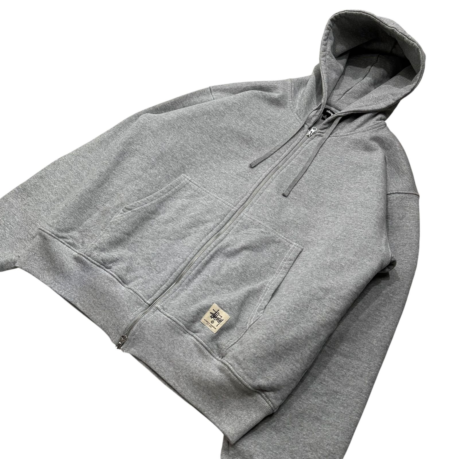 STUSSY ダブルフェイス ストール STUSSY(ステューシー) Double Face Label Zip Hoodie ダブル フェイス