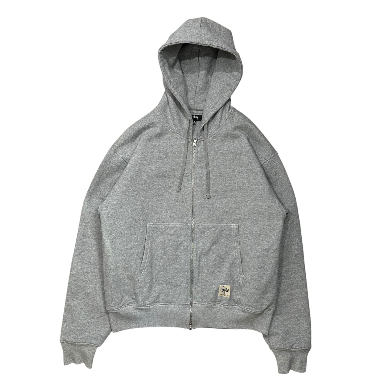 STUSSY(ステューシー) Double Face Label Zip Hoodie ダブル フェイス