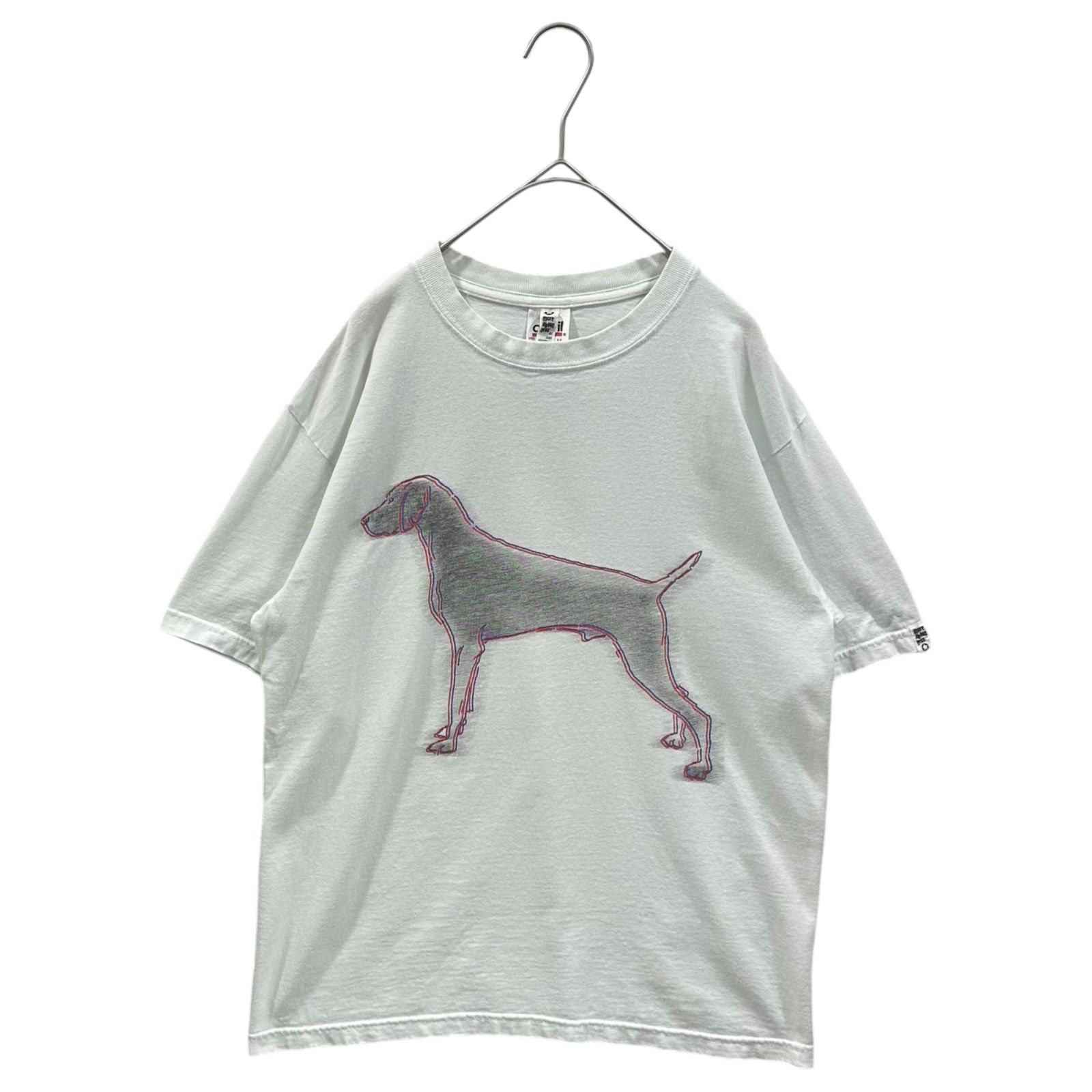 more about less Tシャツ　ドッグイラスト　ＸＬ MORE ABOUT LESS(モアアバウトレス) Dog illustration print s/s T