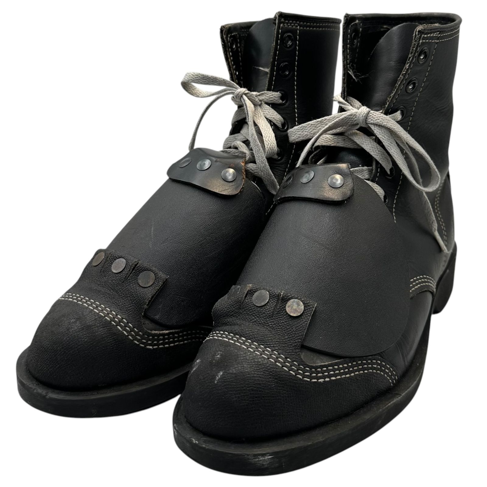 USED(ユーズド) Cover Hard-Toe Mid-Calf Work Boots カバー ハードトゥ セミロング ワークブーツ 8 1/2 ブラック Iron Age