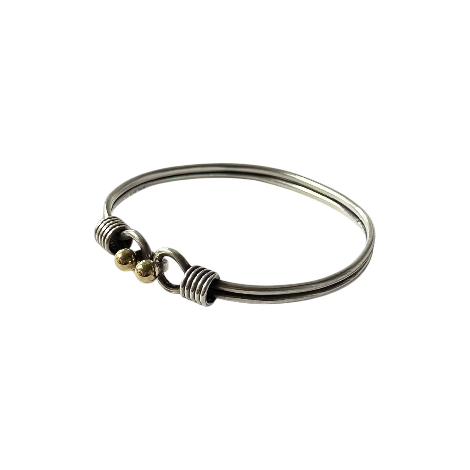 TIFFANY & CO.(ティファニー) 750 925 Double Hook-and-Eye Bangle