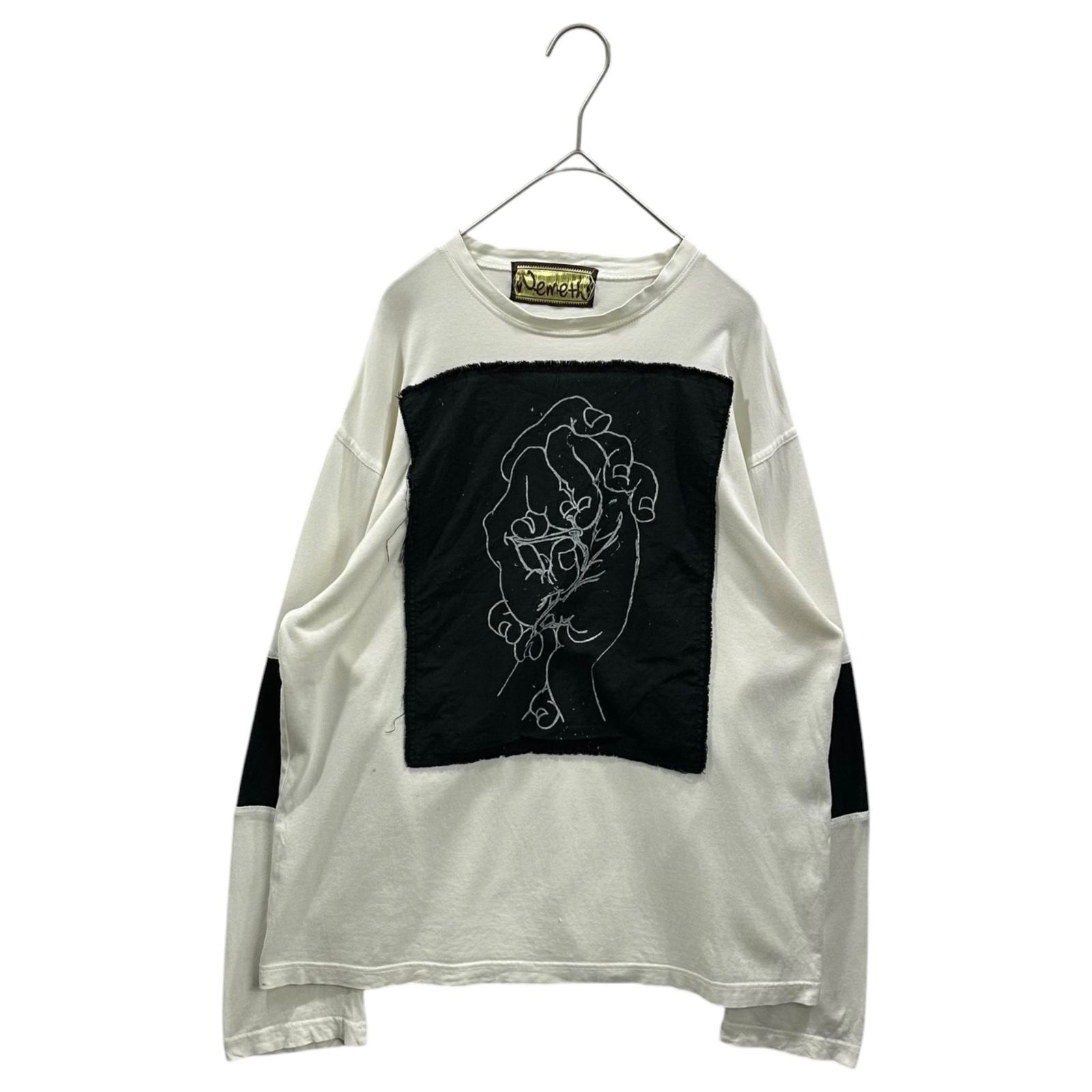 Christopher Nemeth 長袖 ロンT 心臓 グラフィック 縫い付け Nemeth(ネメス) Heart Palm Art L/S T-Shirt 心臓 掌 長袖 Tシャツ