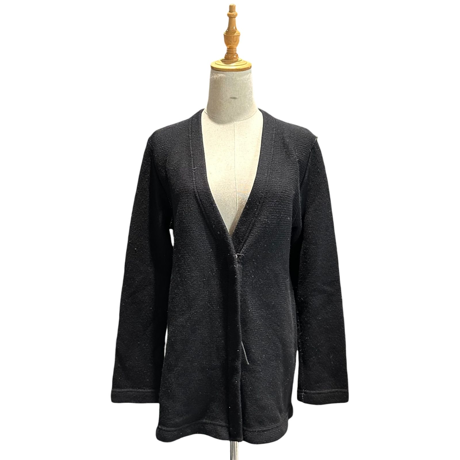Maison Martin Margiela(メゾン マルタンマルジェラ) 90's ⑥ By Miss Deanna Zip Knit Cardigan ミスディアナ ジップ ニット カーディガン S LONG ブラック 90年代 本人期 アーカイブ