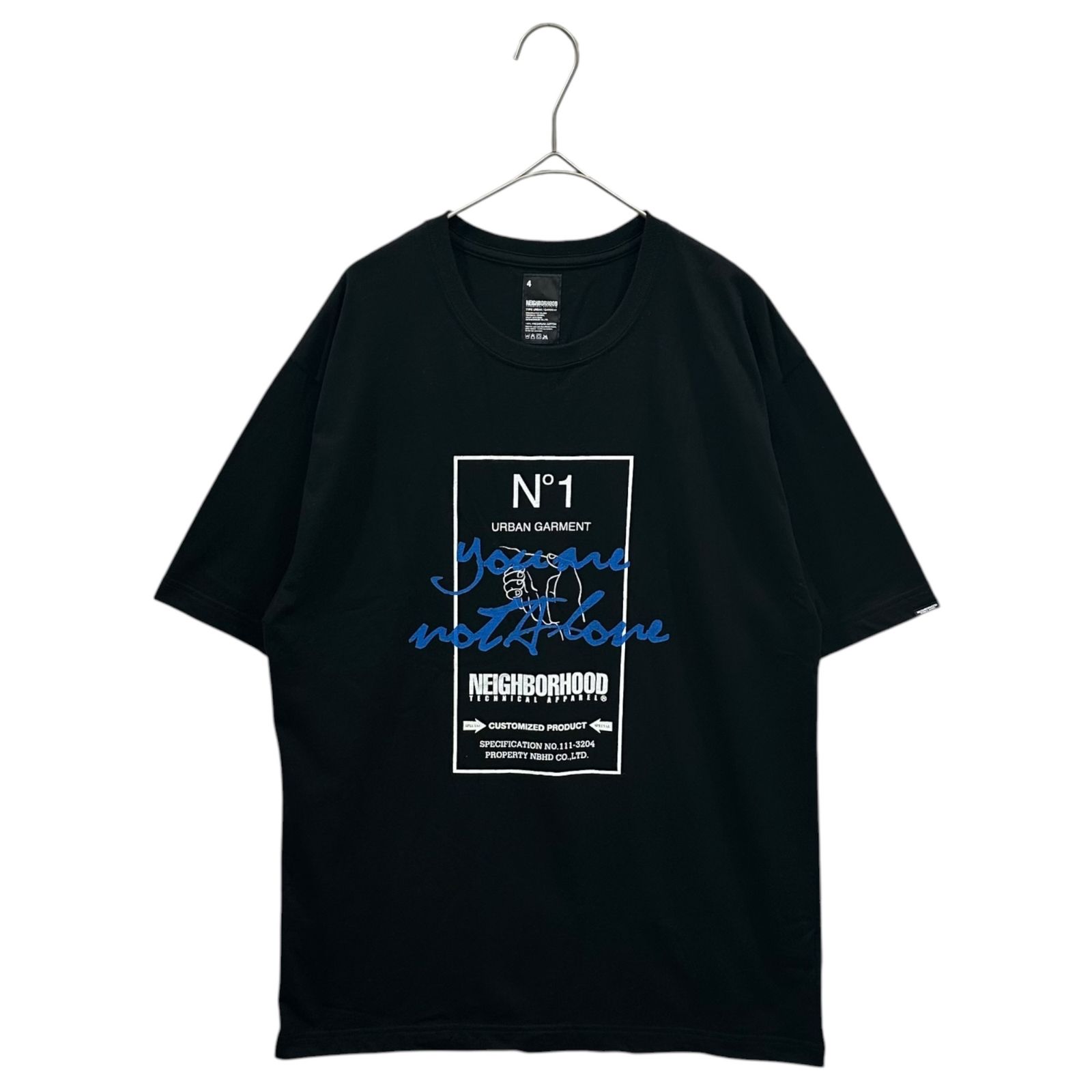 NEIGHBORHOOD(ネイバーフッド) NOT ALONE / C-TEE . SS チャリティー Tシャツ 111PCNH-STM09S XL ブラック N1 TYPE URBAN / GARMENT