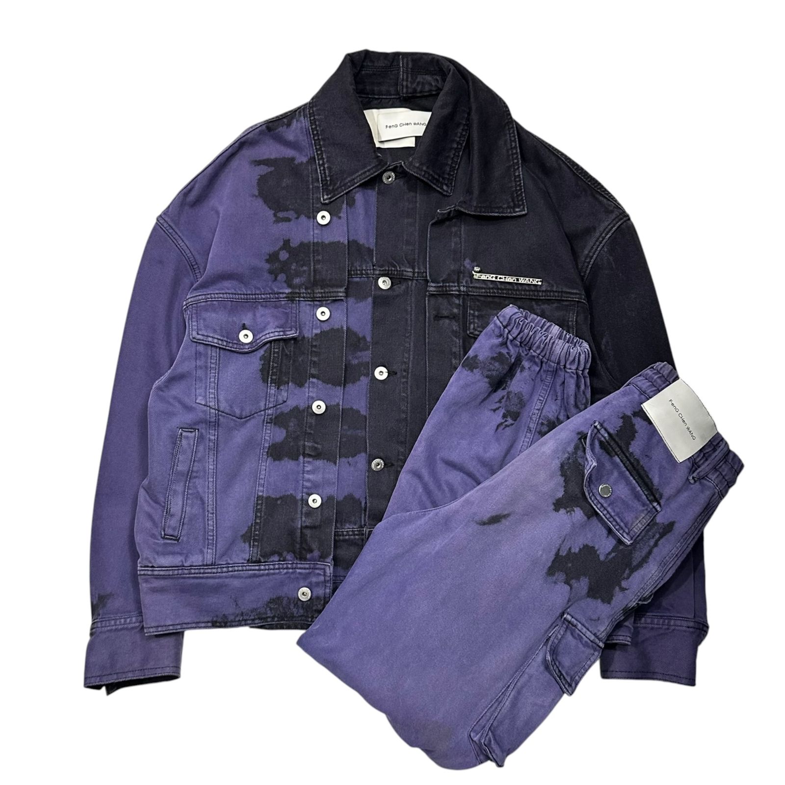 Feng Chen Wang(フェンチェンワン) TIE DYE DENIM JACKET & TECHNICAL