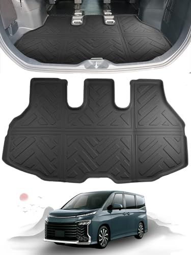 ruiya 折り畳み式 新型 トヨタ ノア 90系 ラゲッジマット ヴォクシー90系 ラゲッジトレイ 専用 3Ｄラゲッジマット 防水 滑らない TPE素材 防汚 超耐久性 簡単使用 無臭 折り皺なし トランクマット 新型ノア 90系 アクセサ 3bd8ad55