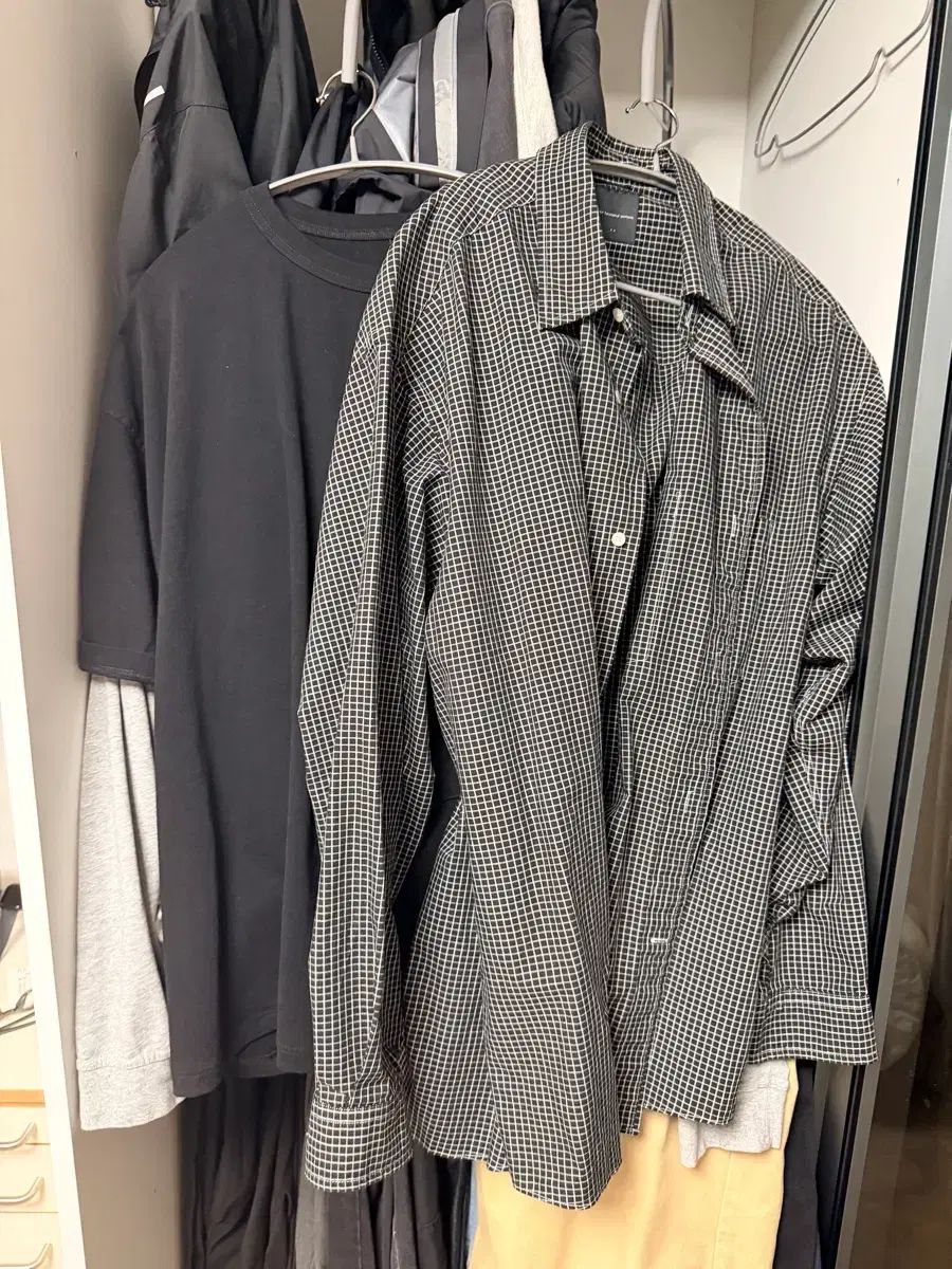 moif functional uniform LAYERED VENT L/S TEE / BLACK 長袖