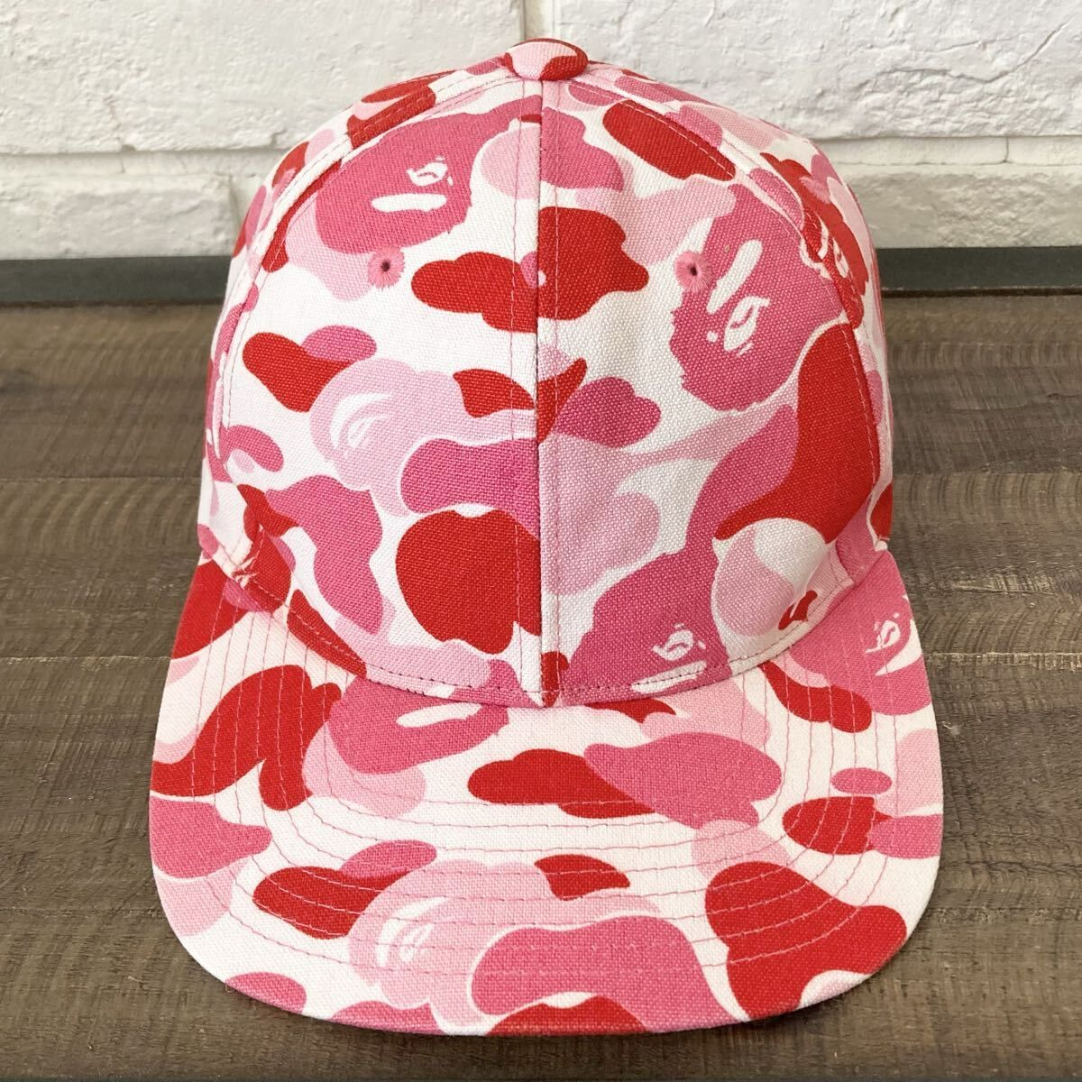 BAPE STA LOGO 刺繍 ABC CAMO PINK スナップバック キャップ a bathing ape star エイプ ベイプ アベイシングエイプ 帽子 ABCカモ y15