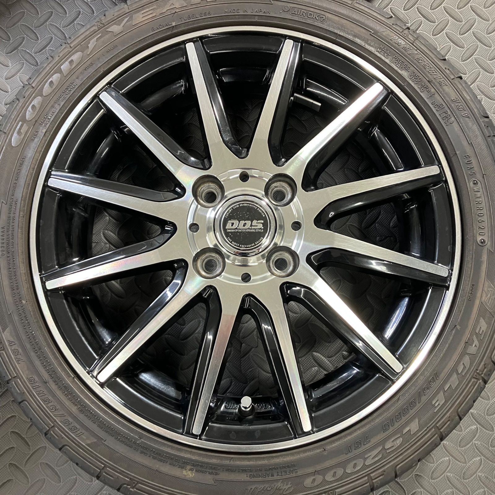 自動車 グッドイヤー ls2000 165/55R15 n-box タント スペーシア