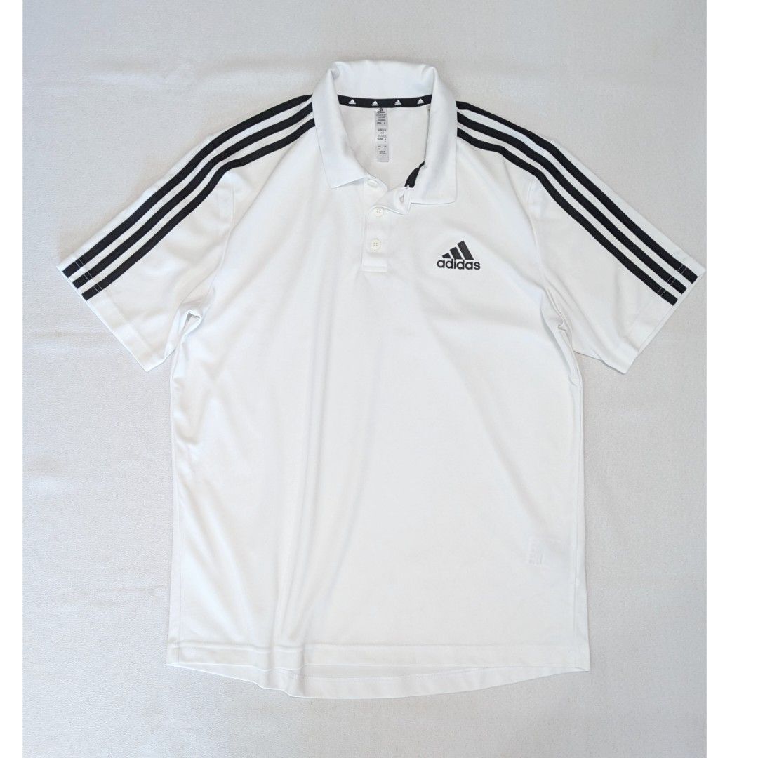 V12！ポロシャツ　ホワイト XL□ポロシャツ□adidas アディダス□状態B□白 ホワイト - メルカリ