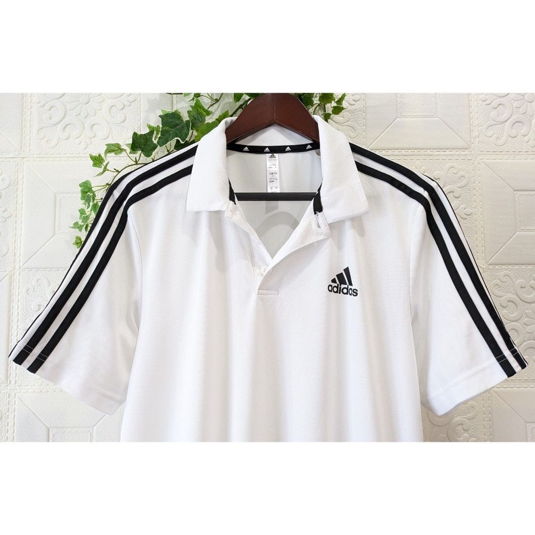 V12！ポロシャツ　ホワイト XL□ポロシャツ□adidas アディダス□状態B□白 ホワイト - メルカリ
