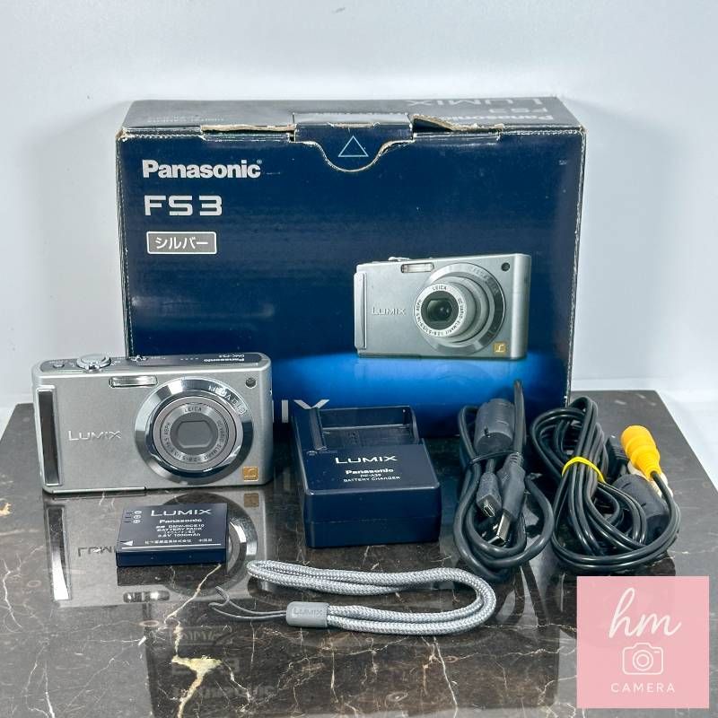 美品】Panasonic LUMIX DMC-FS3 シルバー 810万画素 光学3倍ズーム