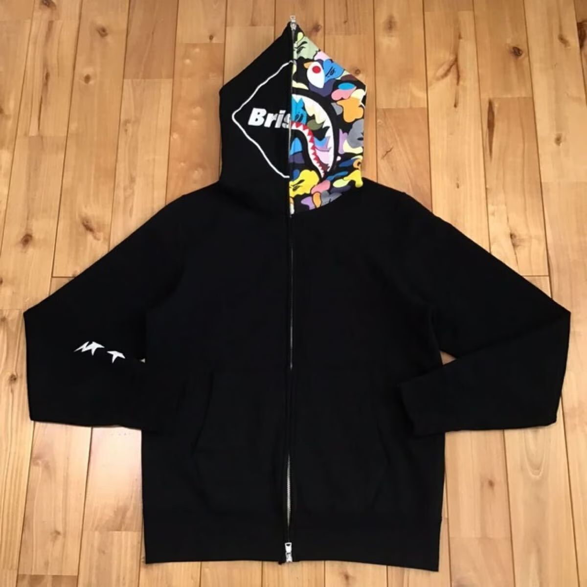 FCRB × BAPE シャーク パーカー Sサイズ a bathing ape multi camo shark full zip hoodie エイプ ベイプ アベイシングエイプ 迷彩 yz11