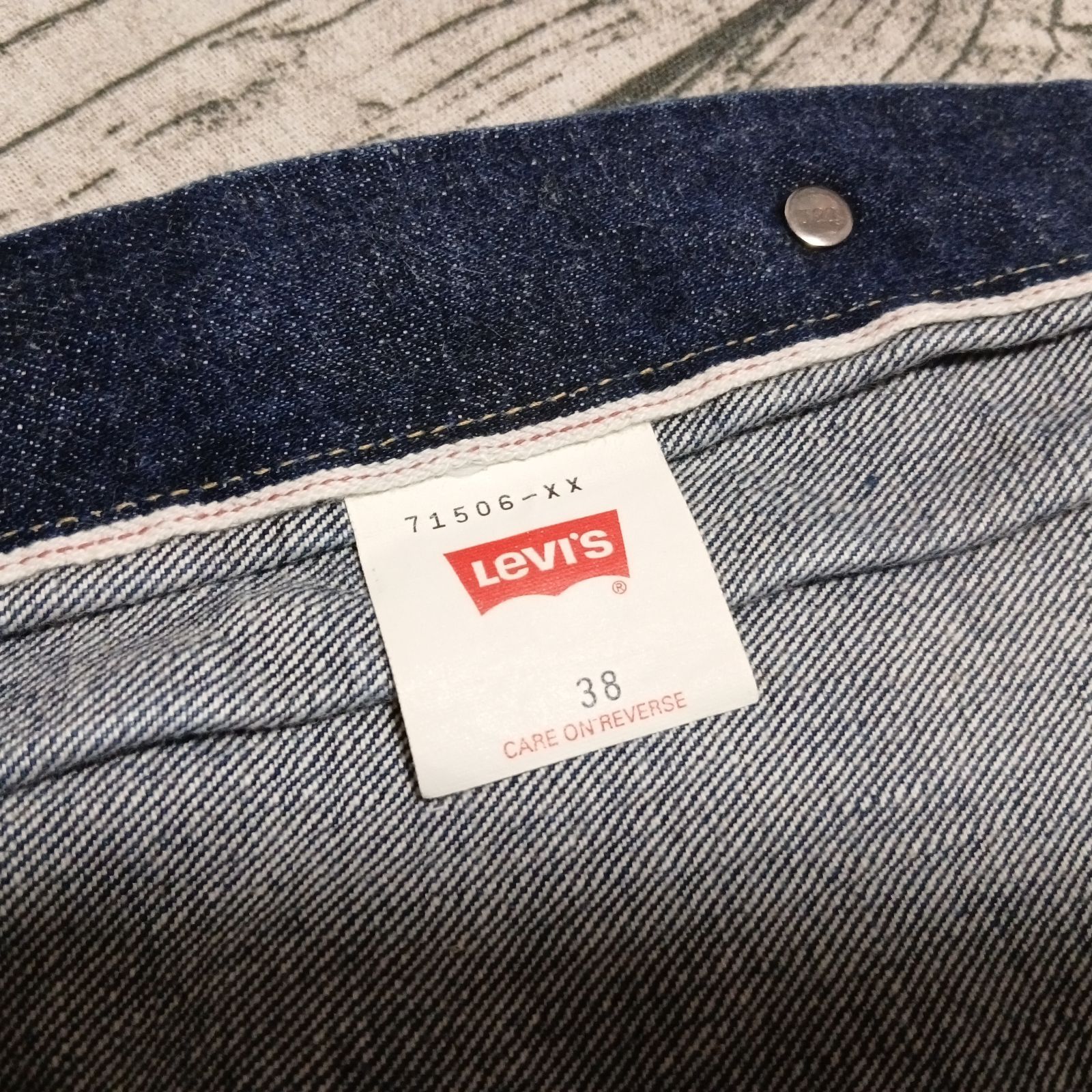 size 38】大戦 4つボタン 98年製 Levi's 71506XX ファースト 日本製 短