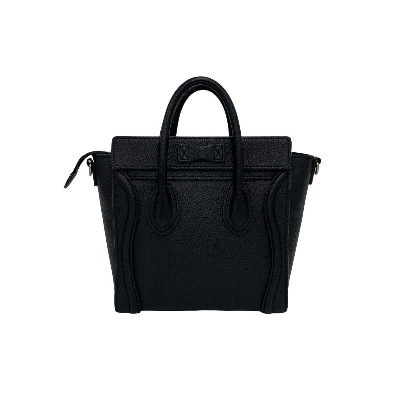 極 美品 袋付き CELINE セリーヌ ラゲージ ナノ ショッパー レザー 本