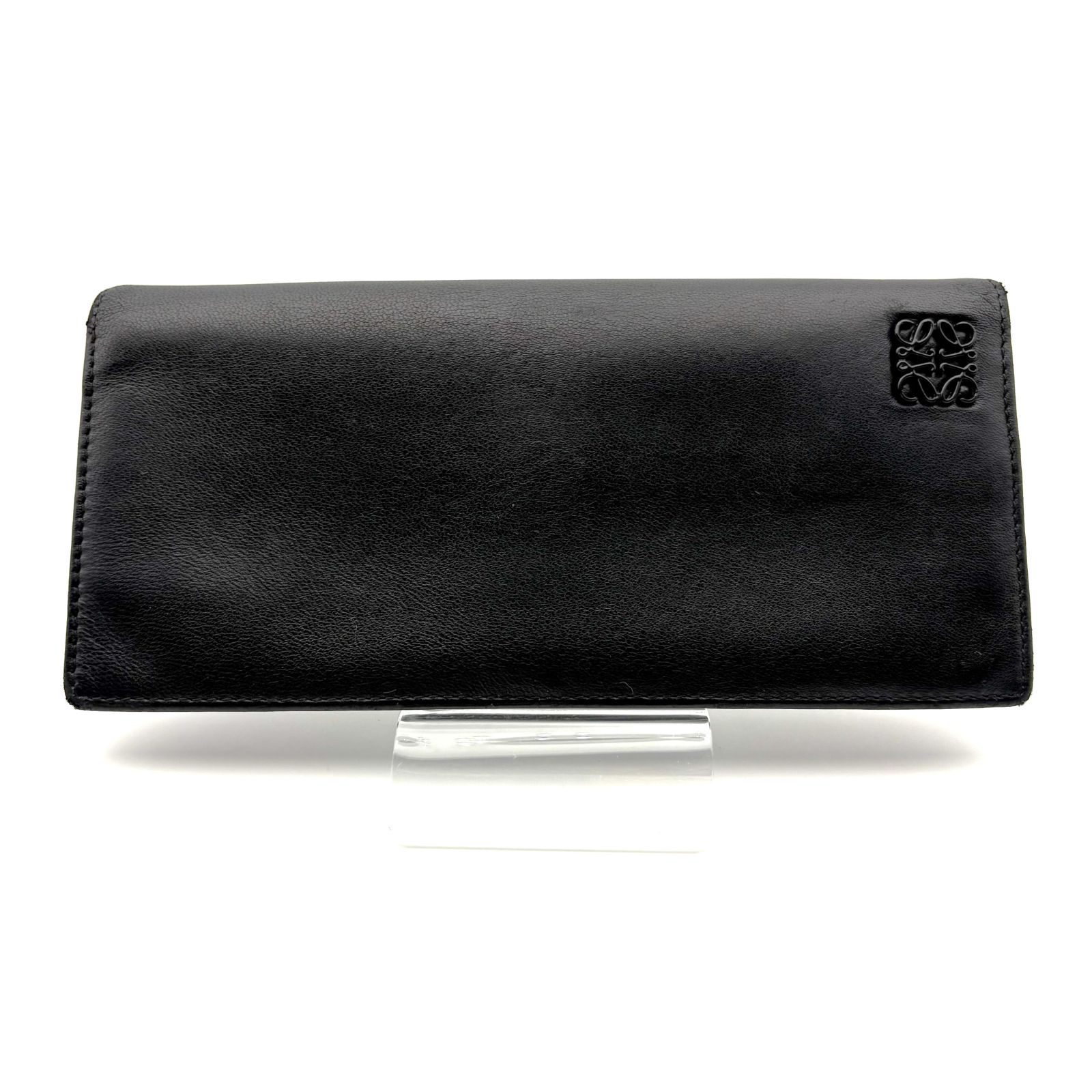 【未使用】LOEWE ブラック 長財布 カーフスキン LOEWE - ☆美品☆ LOEWE ロエベ 長財布 カーフスキン ブラック