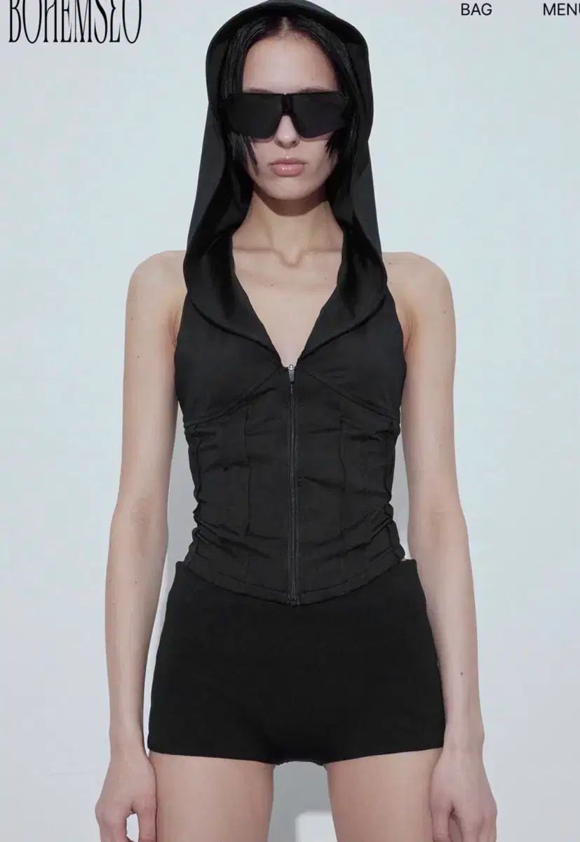 BOHEMSEO ボヘミアンソウル スポーティー フーディー ベスト SPORTY HOODED VEST