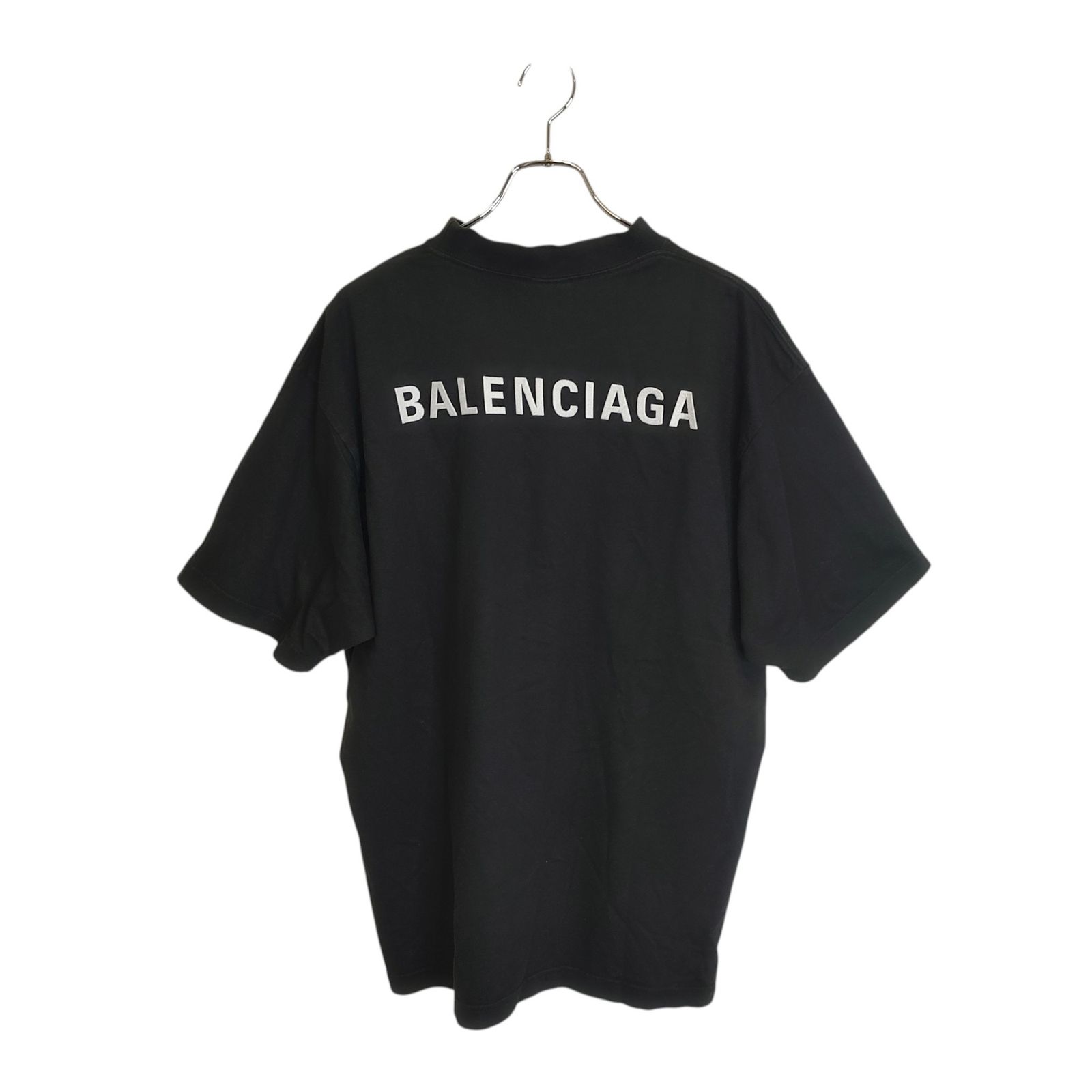 BALENCIAGA バレンシアガ 23AW New Balenciaga Back 半袖 Tシャツ 764235TPVK11569 L ブラック メンズ