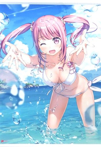 ♪) B2タペストリー 夏の思い出 くるみ カントク Wスエード製 えつぷらVol.1表紙 軸中心派 [80]