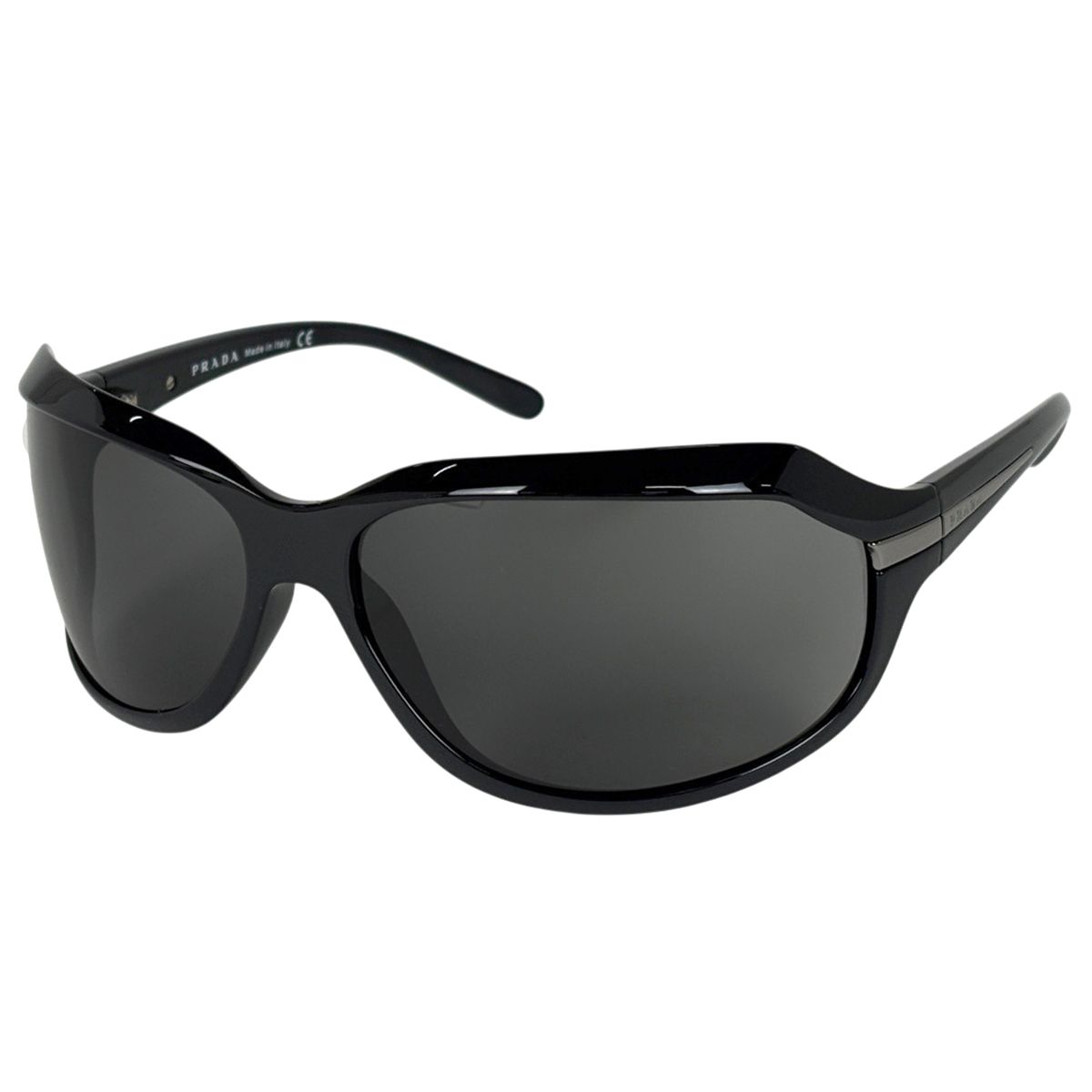 プラダ PRADA ロゴ サングラス アイウェア プラスチック ネロ(ブラック) SPR14G レディース 【中古】