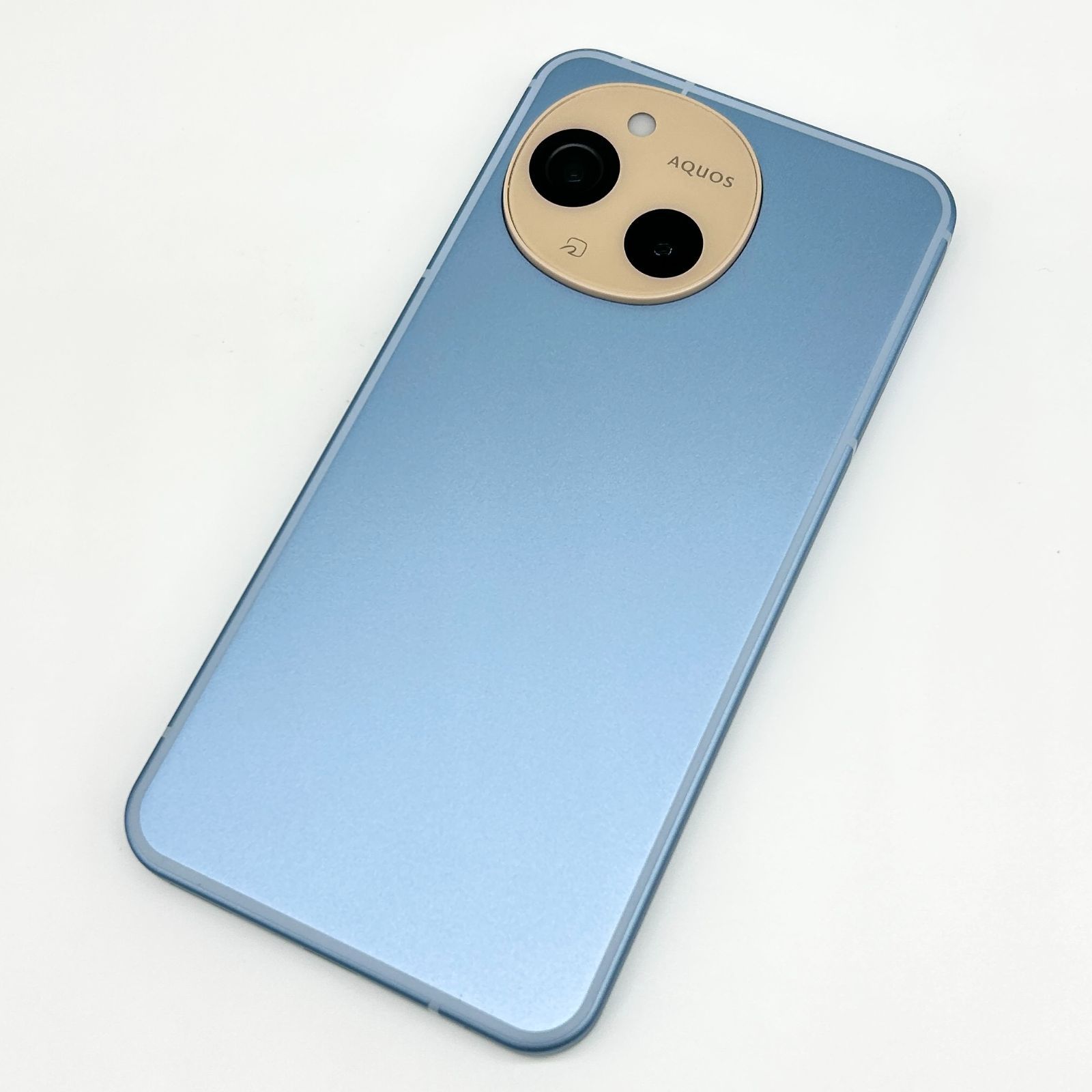即配【美品】SBM◯ SHARP AQUOS sense9 128GB A405SH ブルー 電池良好