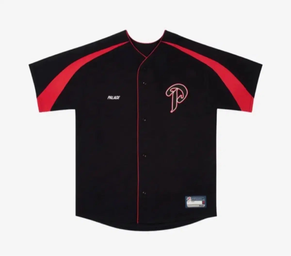 XL) PALACE パレス P ベースボール フェイスボール 野球 ジャージ ブラック - 24FW
