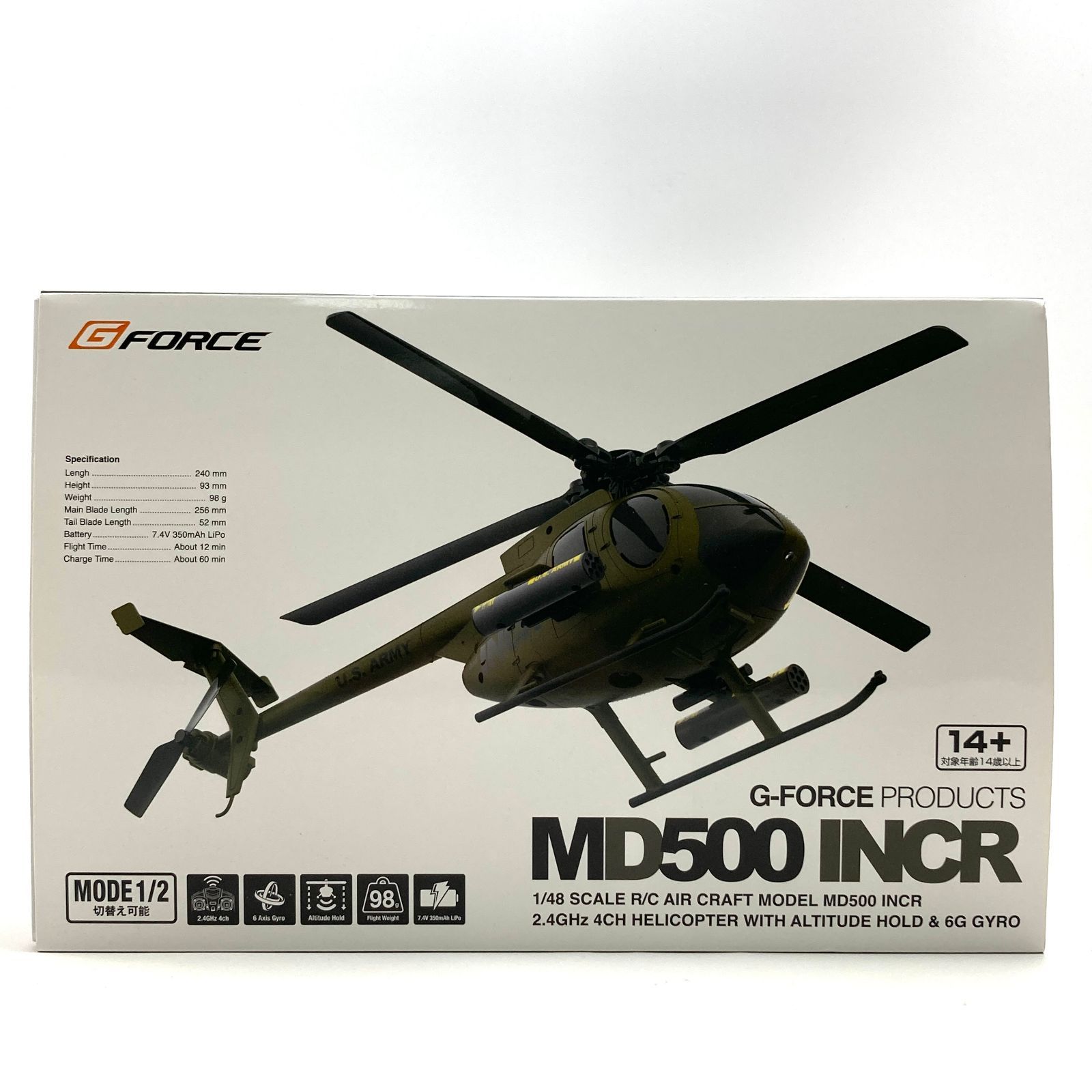 rm) G-FORCE PRODUCTS ジーフォース プロデュース MD500 INCR ヘリコプター 1/41スケール 電動 ラジオコントロール ラジコン ※中古 簡易動作操作確認済