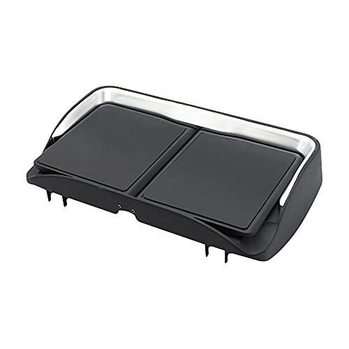 槌屋ヤック(Tsuchiya Yac) 車種専用品 スバル VN系 レヴォーグ 専用 センターコンソール トレイ ブラック/シルバー ブラック/シルバー 180×225×100mm SY-SB11as 96abd9b3