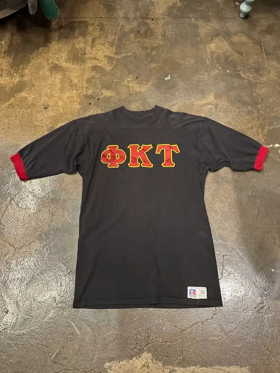 90s ラッセル ラッセル 풋ポール 半袖T XL