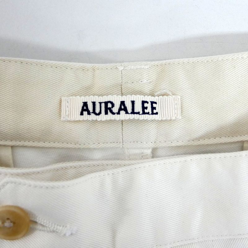 AURALEE オーラリー 国内正規 25SS WASHED FINX CHINO ONE-TUCK PANTS