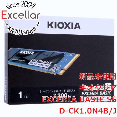 [bn:6] 【新品訳あり(箱きず・やぶれ)】 キオクシア　EXCERIA BASIC SSD-CK1.0N4B/J　1TB　ブラック