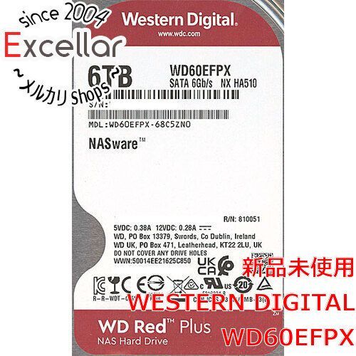[bn:1] Western Digital製HDD　WD60EFPX　6TB SATA600 5400