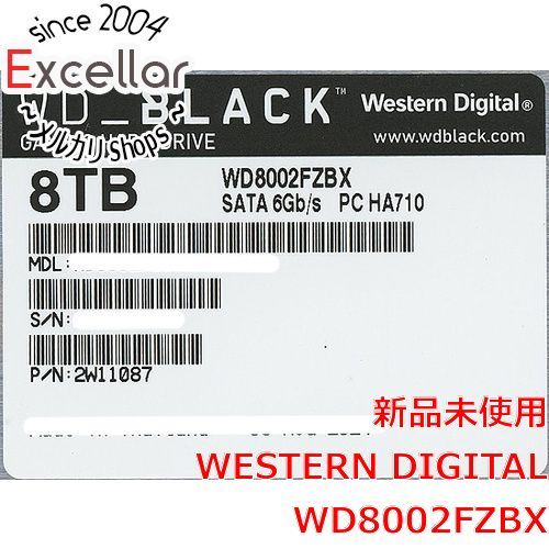 [bn:17] Western Digital製HDD　WD8002FZBX　8TB SATA600 7200