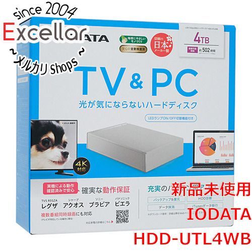 [bn:11] I-O DATA　外付けHDD HDD-UTL4WB　ホワイト
