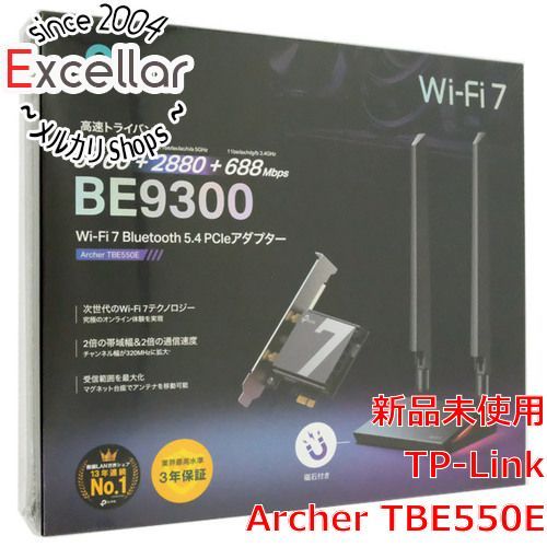 [bn:7] TP-Link　Wi-Fi 7 Bluetooth 5.4 PCIeアダプター Archer TBE550E