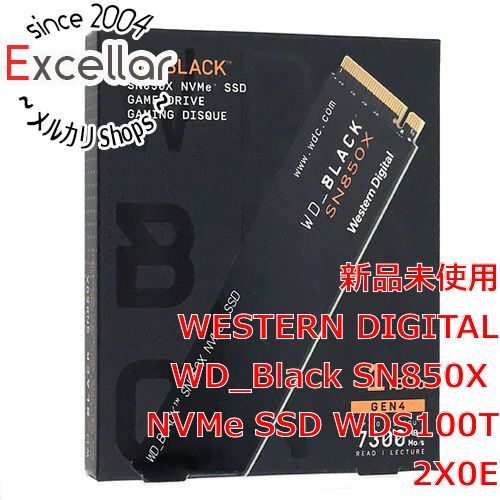 [bn:3] Western Digital製　内蔵SSD 1TB WD_Black SN850X NVMe SSD WDS100T2X0E