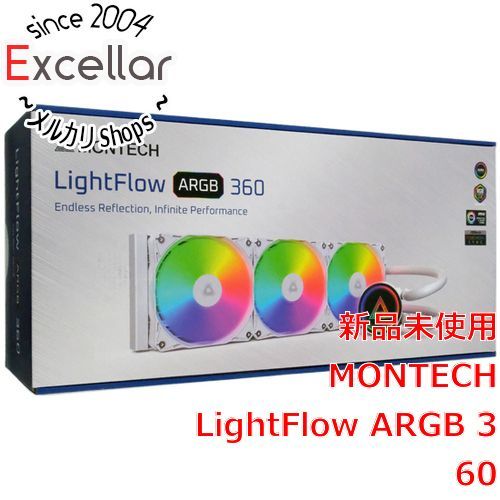 [bn:9] MONTECH　水冷CPUクーラー LightFlow ARGB 360　ホワイト